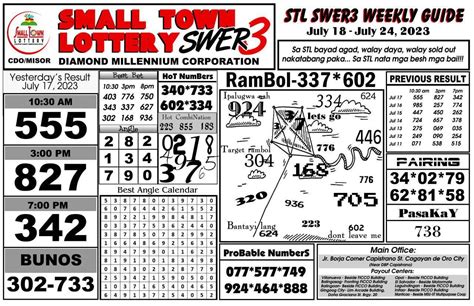 3d lotto and stl probables